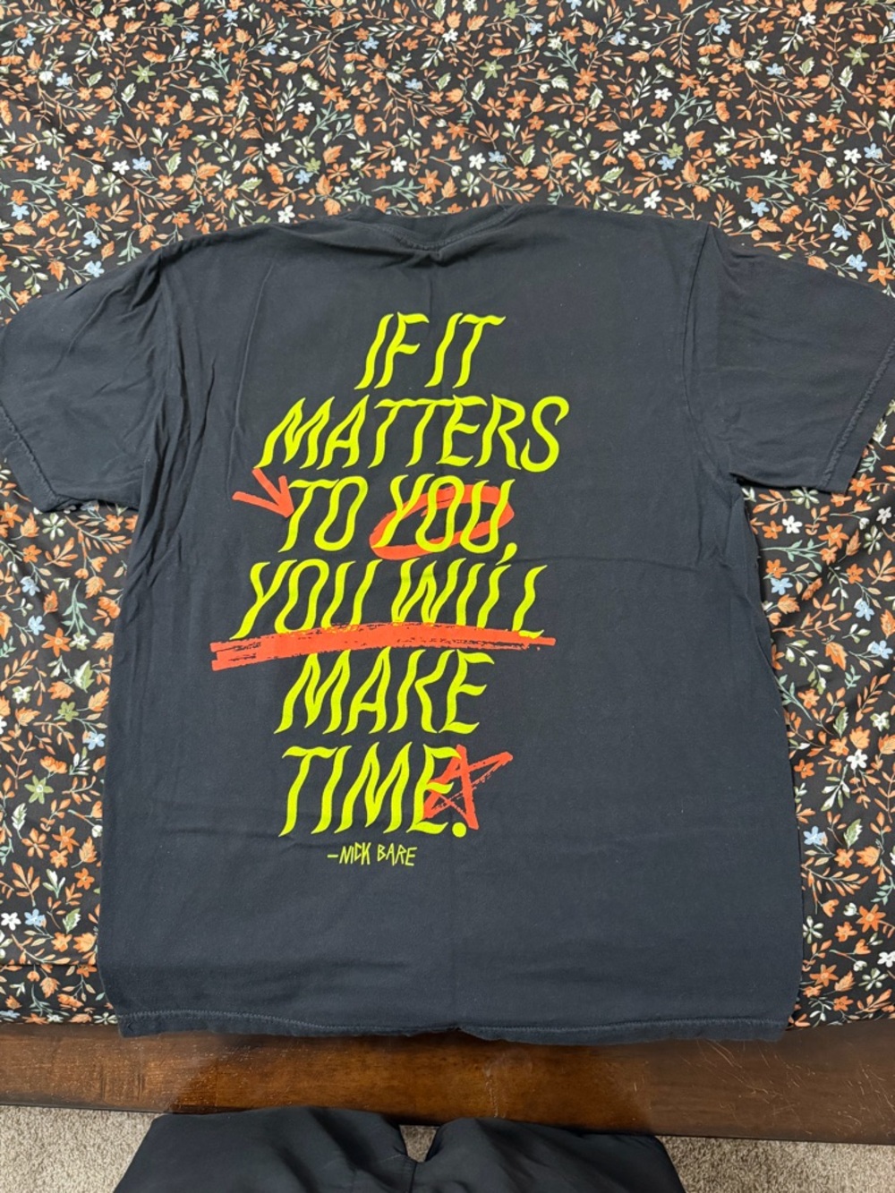Bare Performance Nutrition 'If It Matters To You' Tee Size Medium